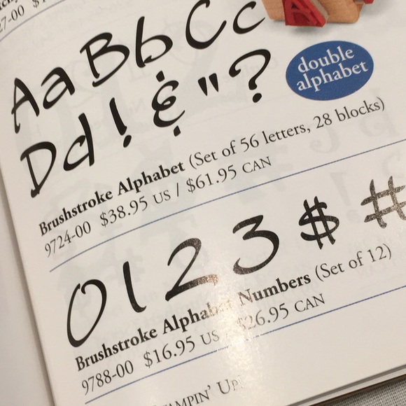 Stampin’ Up! | Brushstroke Alphabet Sets - Picture 3 of 4